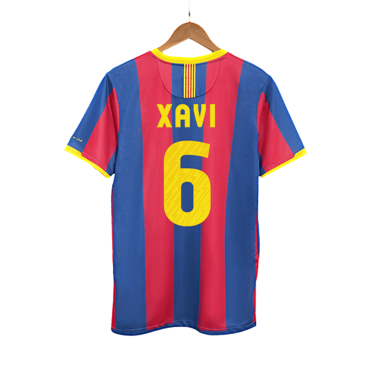 XAVI #6 Ρετρό φανέλα Barcelona για εντός έδρας ποδόσφαιρο 2010/11