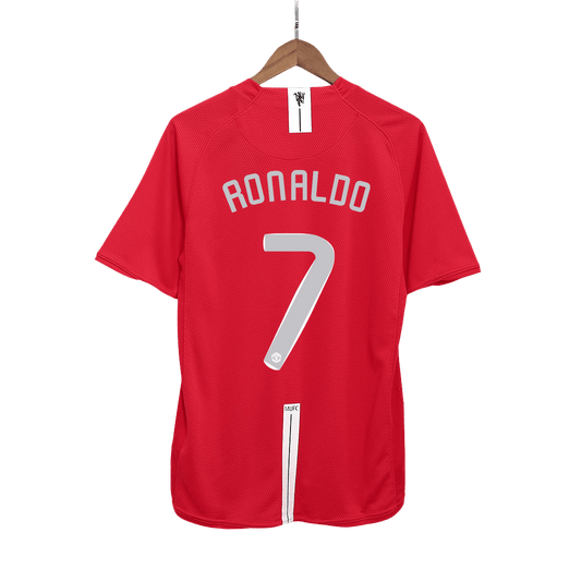 RONALDO #7 Μάντσεστερ Γιουνάιτεντ Ρετρό Τζέρσεϊ εντός έδρας φανέλα ποδοσφαίρου 2007/08 - Τελικός UCL