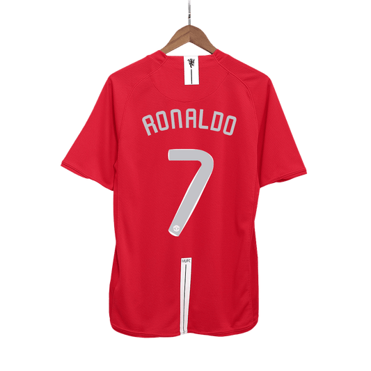 Manchester United RONALDO #7 Retro Jersey Home Soccer Shirt 2007/08 - UCL Final