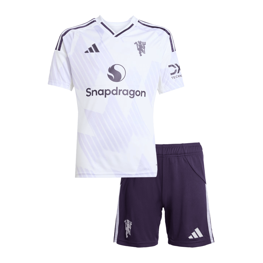 Ομάδα Manchester United Παιδική Εκτός Έδρας Φανέλα Ποδοσφαίρου Σετ 2025/26