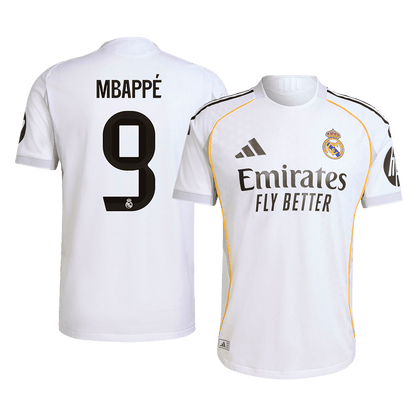 MBAPPE #9 Αυθεντική φανέλα ποδοσφαίρου της Ρεάλ Μαδρίτης στο σπίτι 2025/26