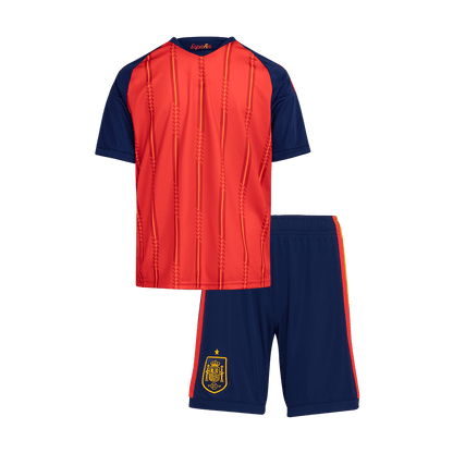 Spain Home World Cup Kids Soccer Jerseys Kit 2026