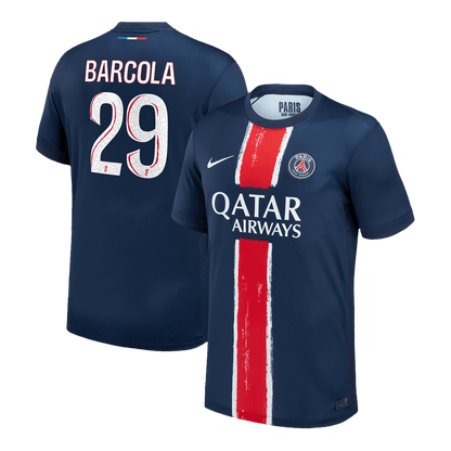 BARCOLA #29 Προσαρμοσμένη φανέλα γηπέδου PSG 2024/25
