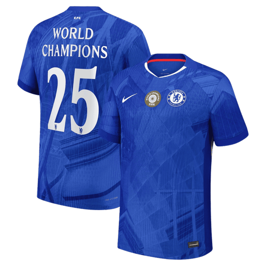 ΠΡΩΤΑΘΛΗΤΕΣ ΠΑΓΚΟΣΜΙΩΝ #25 Chelsea Home Αυθεντική Φανέλα Ποδοσφαίρου 2025/26 με σήμα στο στήθος