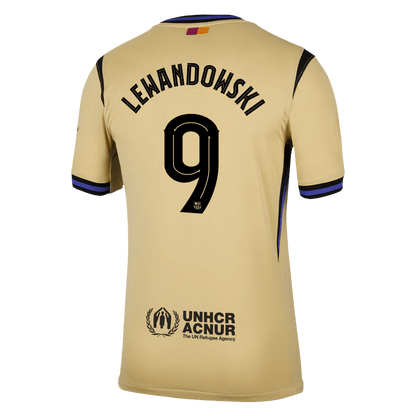LEWANDOWSKI #9 Barcelona Away Soccer Jersey 2025/26 -UCL