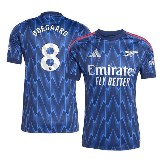 ØDEGAARD #8 εκτός έδρας ποδοσφαιρική φανέλα Άρσεναλ 2025/26