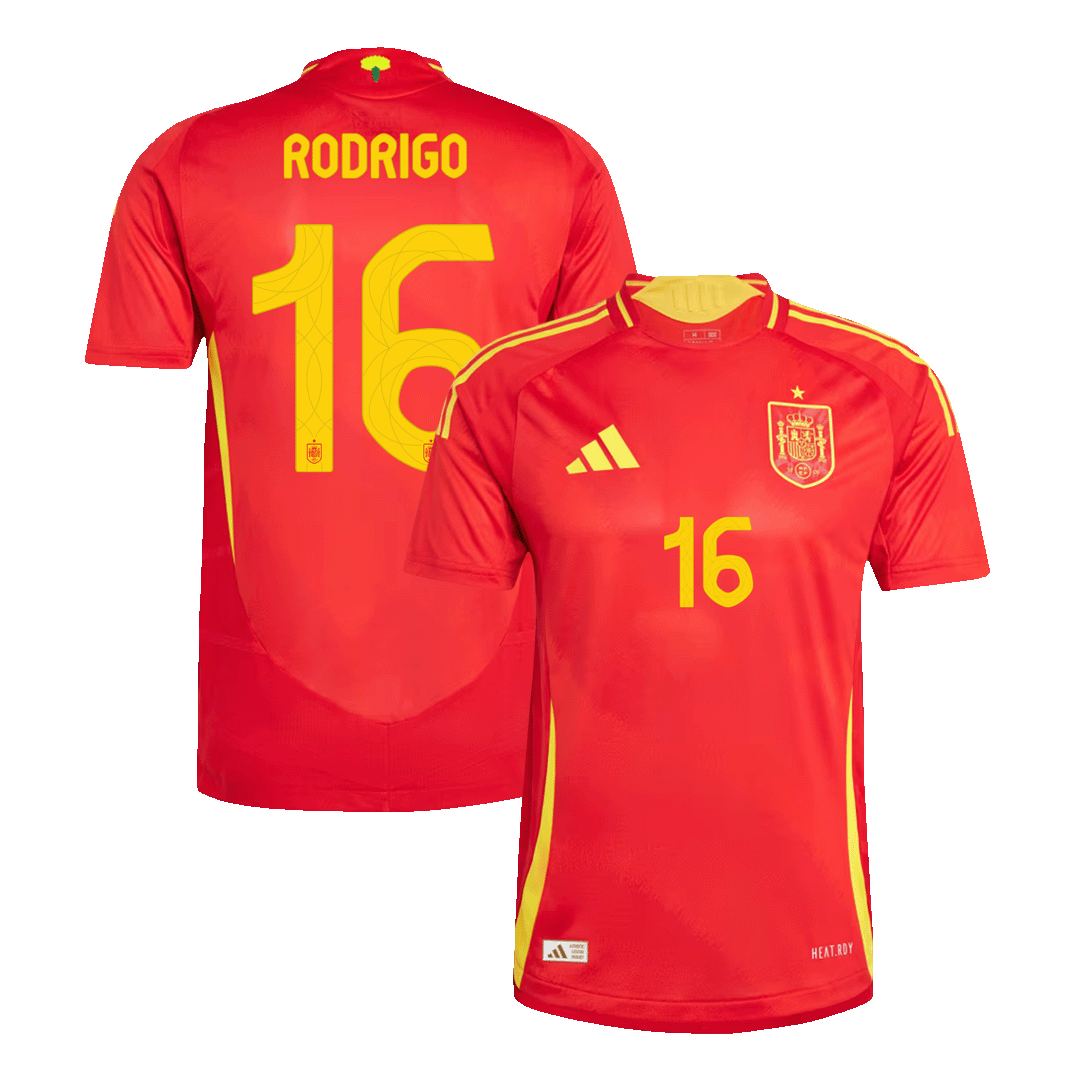 Αυθεντική φανέλα RODRIGO #16 Soccer Jersey Ισπανία 2024