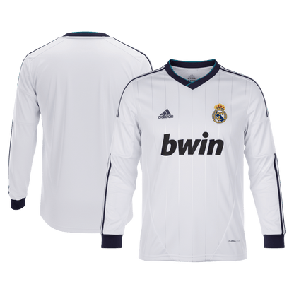 Retro Soccer Jersey Real Madrid Home Long Sleeve 2012/13
