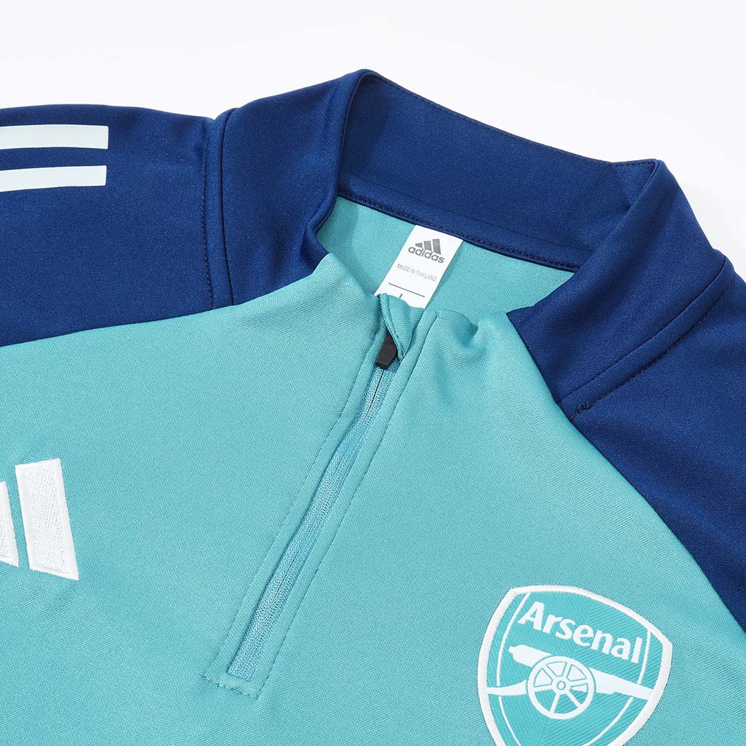 Arsenal 1/4 Zip Tracksuit 2025/26 Kids Green