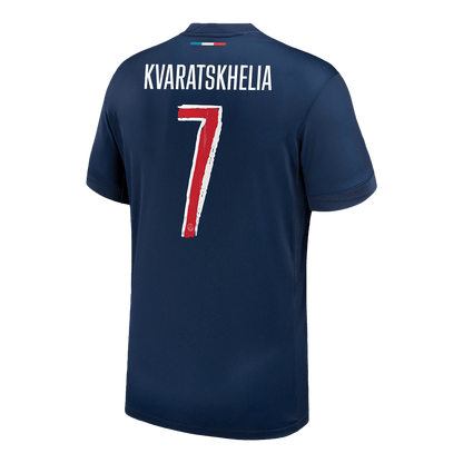 PSG KVARATSKHELIA #7 PSG Soccer Jersey Home Custom Shirt 2024/25 - UCL