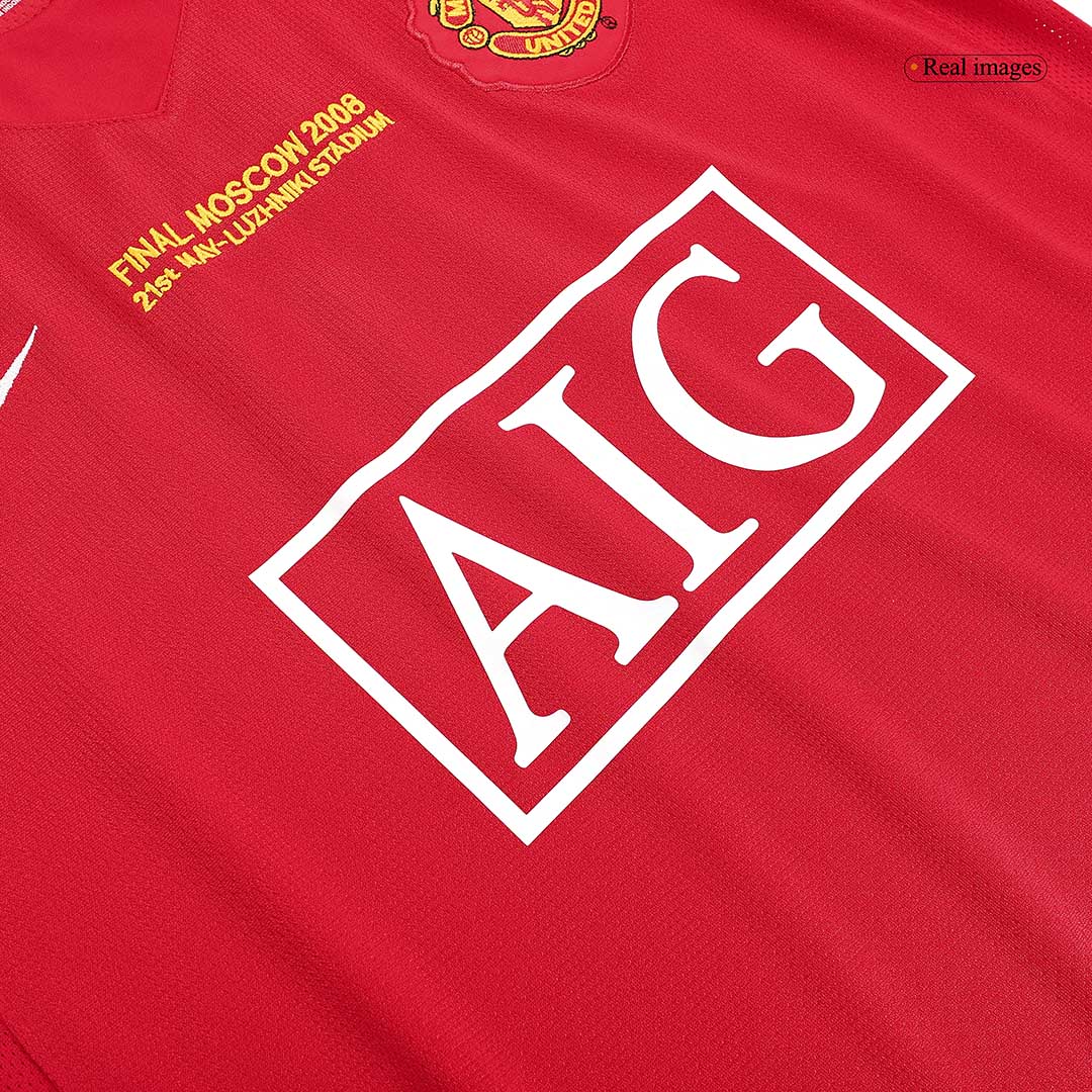 Retro Jersey ROONEY #10 Manchester United Retro Jersey Home Soccer Shirt 2007/08 - UCL Final