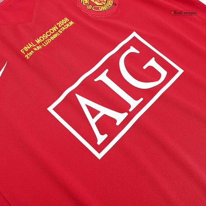 Manchester United RONALDO #7 Retro Jersey Home Soccer Shirt 2007/08 - UCL Final