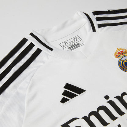 Gift-Kid's Real Madrid Home Soccer Jersey Kit (Shirt+Shorts) 2024/25