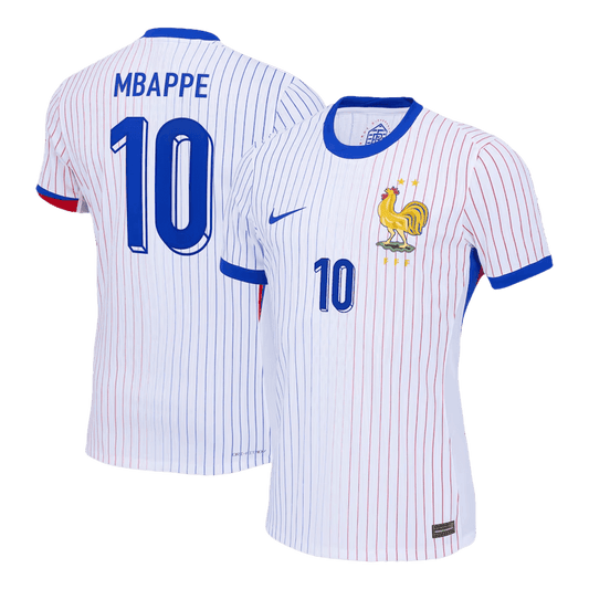 Αυθεντική φανέλα MBAPPE #10 Soccer Jersey France Away 2024