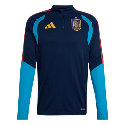 Spain 1/4 Zip Tracksuit 2026 Kids Navy