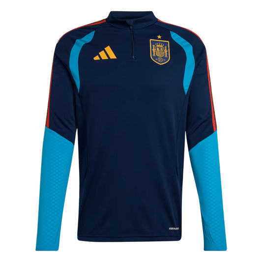 Spain 1/4 Zip Tracksuit 2026 Kids Navy