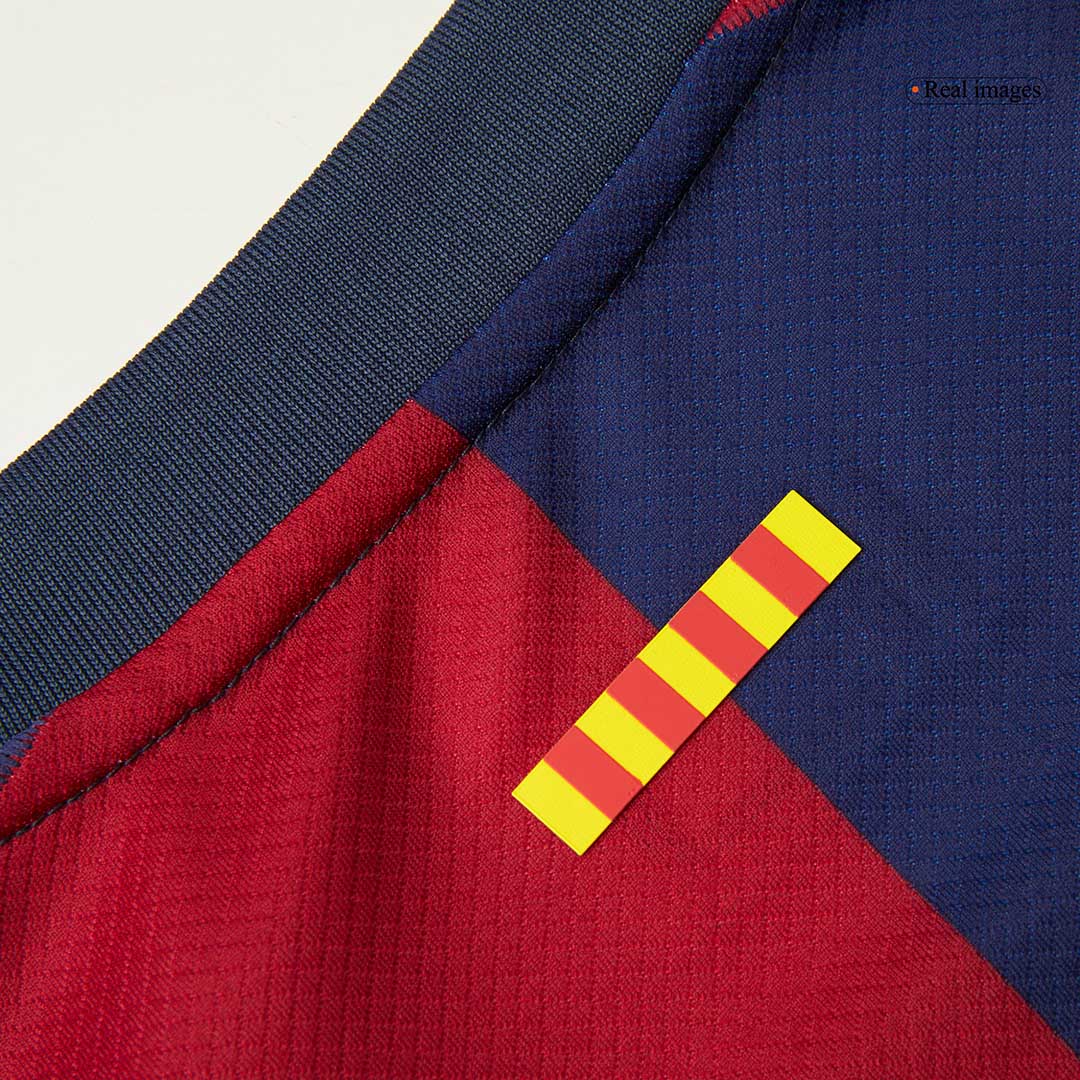 RAPHINHA #11 Barcelona Home Soccer Jersey 2024/25 Red&Blue - UCL