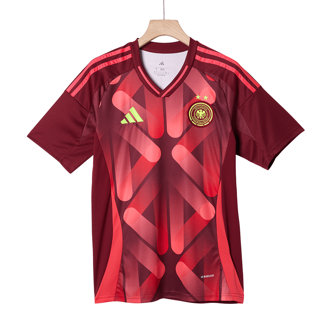Men's Germany Away Soccer Jersey 2025 Red - Women's Euro