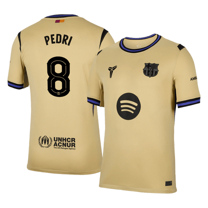 PEDRI #8 Barcelona Away Soccer Jersey 2025/26 -UCL
