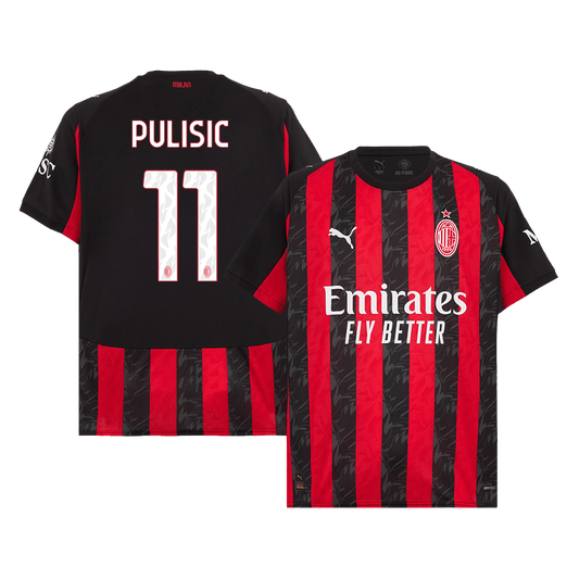 Μπανέλα AC Milan PULISIC #11 ανδρών εντός έδρας ποδοσφαίρου 2025/26