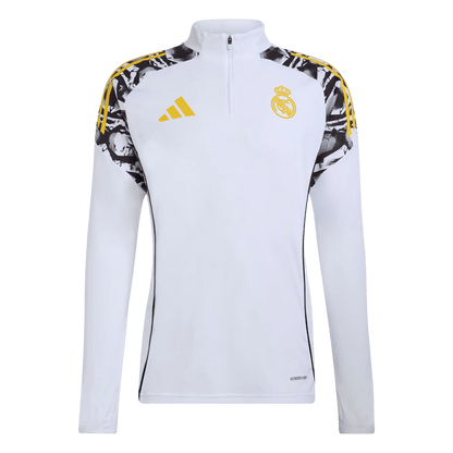 Real Madrid 1/4 Zip Tracksuit 2025/26 White