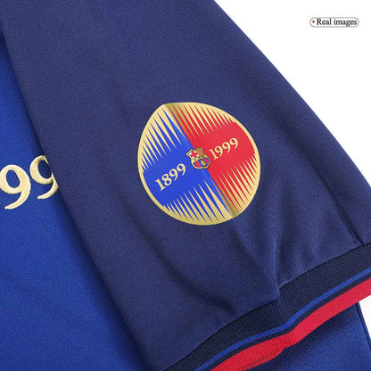 Retro Jersey GUARDIOLA #4 Barcelona Retro Jersey Home Soccer Shirt 1999/00 100th Anniversary