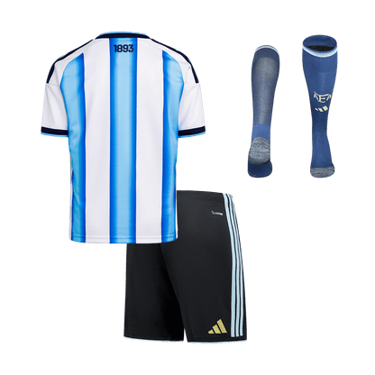 Argentina Home World Cup Kids Soccer Jerseys Full Kit 2025/26