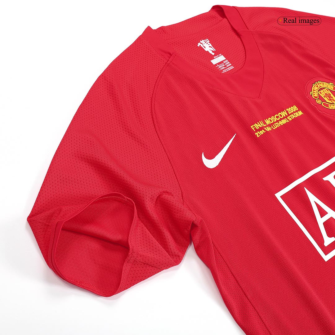 Retro Jersey RONALDO #7 Manchester United Retro Jersey Home Soccer Shirt 2007/08 - UCL Final