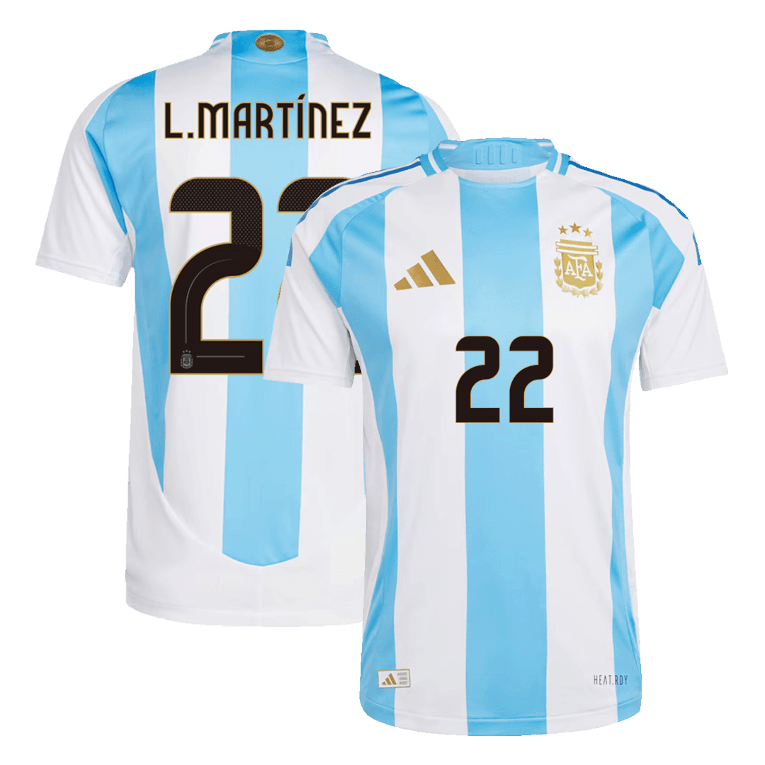Αυθεντική φανέλα L.MARTÍNEZ #22 Soccer Jersey Argentina Home 2024