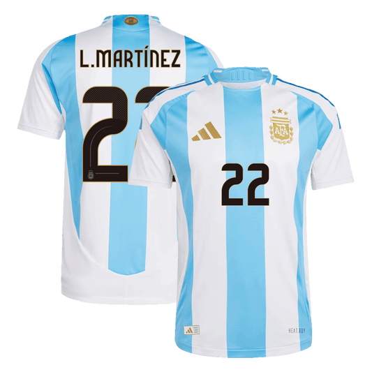 Αυθεντική φανέλα L.MARTÍNEZ #22 Soccer Jersey Argentina Home 2024