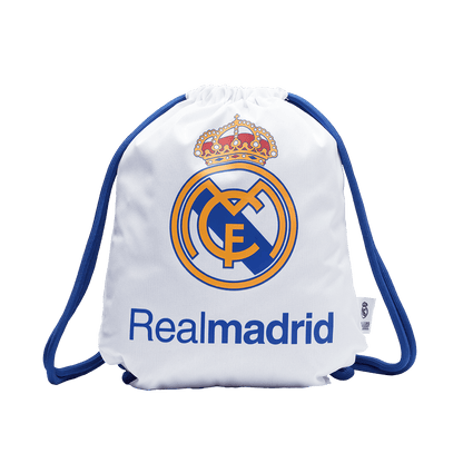 Τσάντα γυμναστικής Real Madrid σε λευκό χρώμα