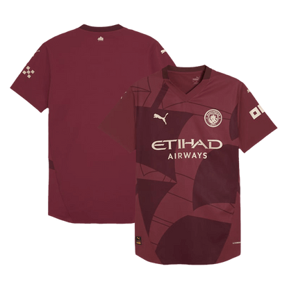 Αυθεντική ποδοσφαιρική φανέλα Manchester City για την τρίτη εκτός έδρας σεζόν 2024/25