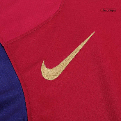 Barcelona GAVI #6 Jersey Custom Soccer Jersey Home 2024/25 Spotify Logo Without Text