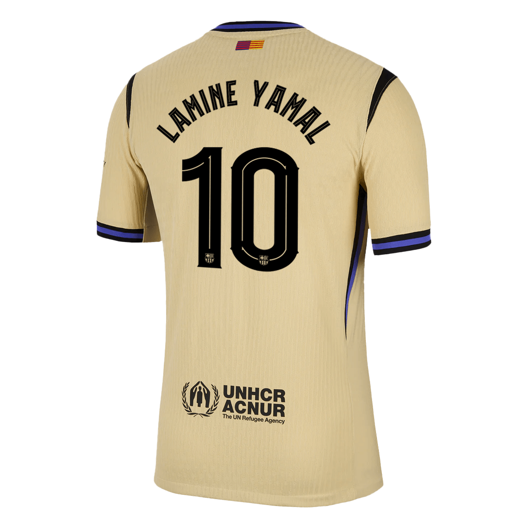 LAMINE YAMAL #10 Αυθεντική Φανέλα Εκτός Έδρας Μπαρτσελόνα 2025/26 - UCL