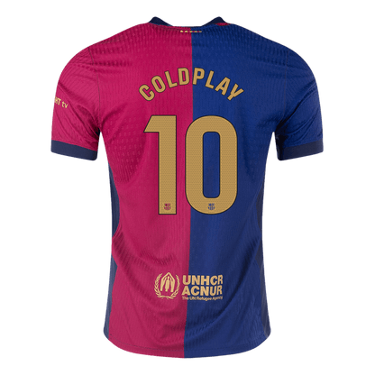 Αυθεντική φανέλα COLDPLAY #10 Soccer Jersey Barcelona 2024/25