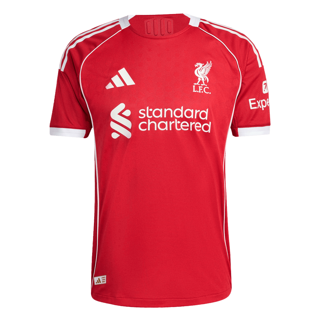 WIRTZ #7 Liverpool Home Authentic Soccer Jersey 2025/26