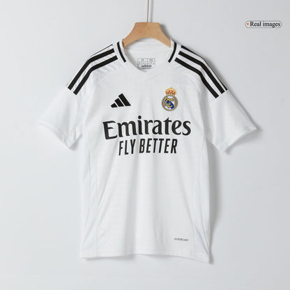 Kid's Real Madrid Home Soccer Jersey Kit (Shirt+Shorts)
