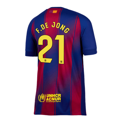 Barcelona F.DE JONG #21 Εντός Έδρας Φανέλα Ποδοσφαίρου 2025/26