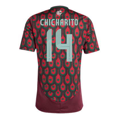 CHICHARITO #14 Mexico Soccer Jersey Home Custom Shirt 2024