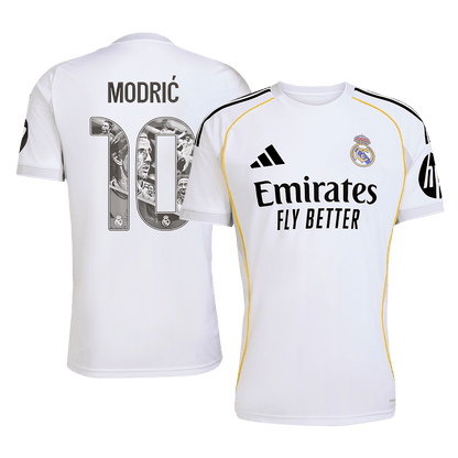 Ειδική φανέλα εντός έδρας Real Madrid 2025/26 με το όνομα MODRIC #10
