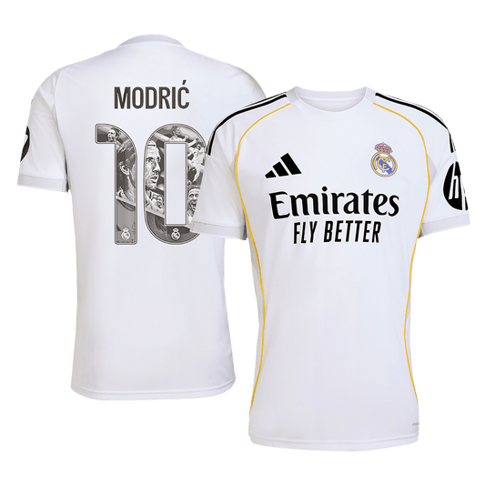 Ειδική φανέλα εντός έδρας Real Madrid 2025/26 με το όνομα MODRIC #10