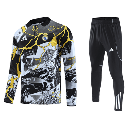 Real Madrid 1/4 Zip Tracksuit 2025/26 Black