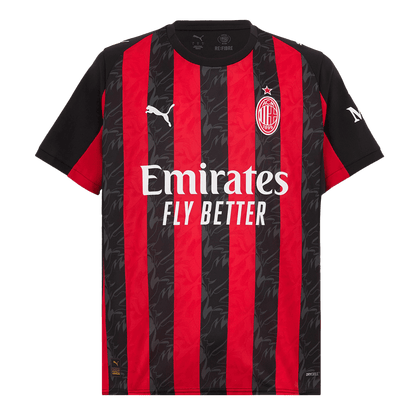 Φανέλα Εντός Έδρας AC Milan 2025/26 RAFA LEÃO #10 Κόκκινο & Μαύρο