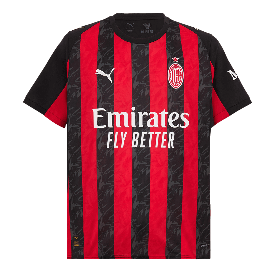 AC Milan Home Soccer Jersey 2025/26 Red&Black