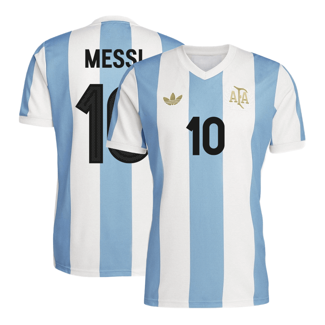 MESSI #10 Προσαρμοσμένη φανέλα φανέλα ποδοσφαίρου Αργεντινής 2024 50η επέτειος
