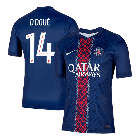 D.DOUÉ #14 PSG Εντός Έδρας Ποδοσφαιρική Φανέλα 2025/26
