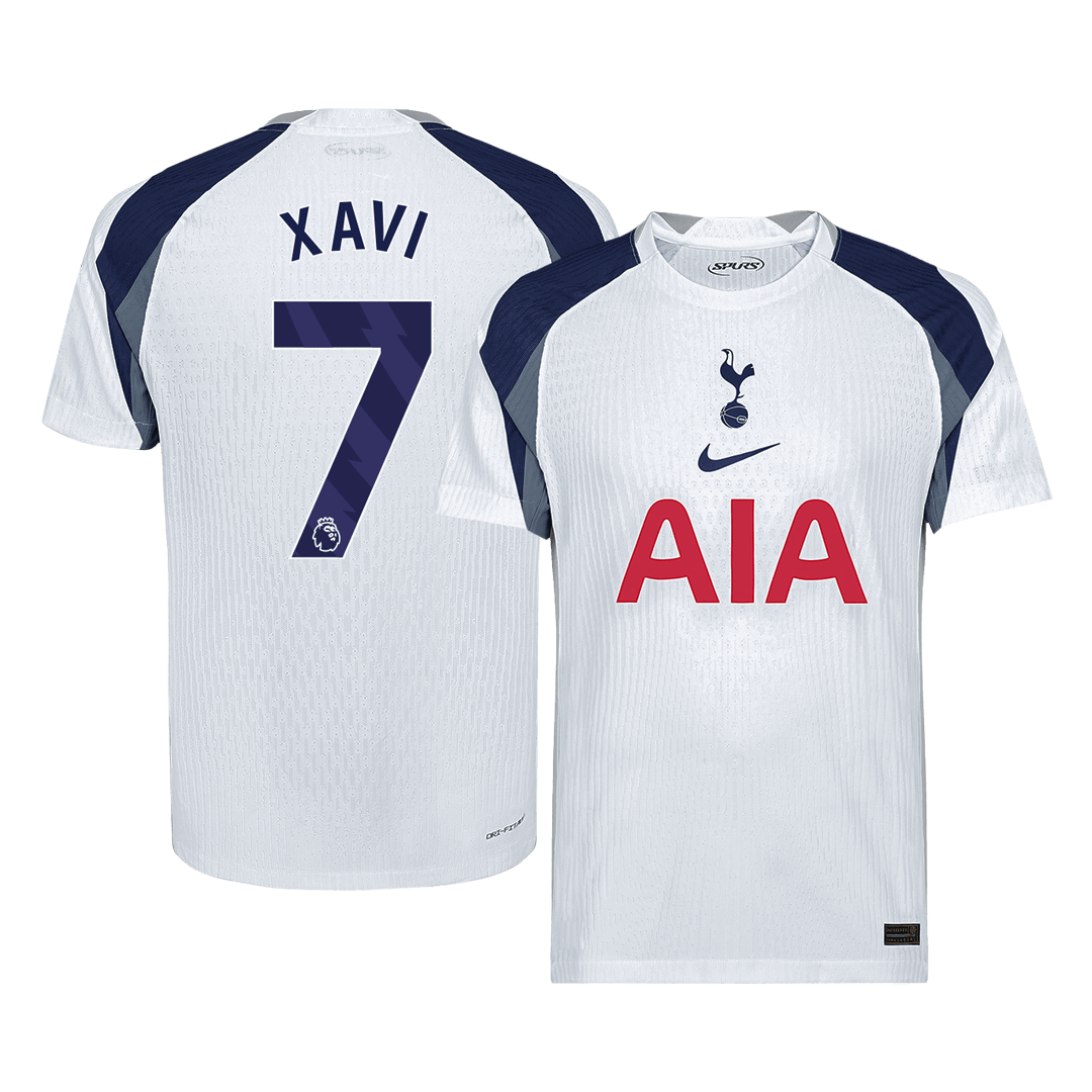XAVI #7 Tottenham Hotspur Home Authentic Soccer Jersey 2025/26