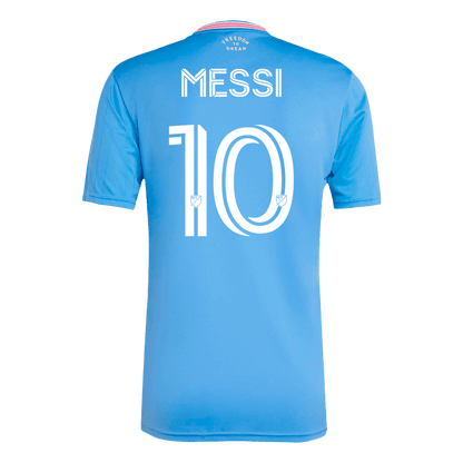 Inter Miami CF MESSI #10 Τρίτη Εκτός Έδρας Φανέλα Ποδοσφαίρου 2025