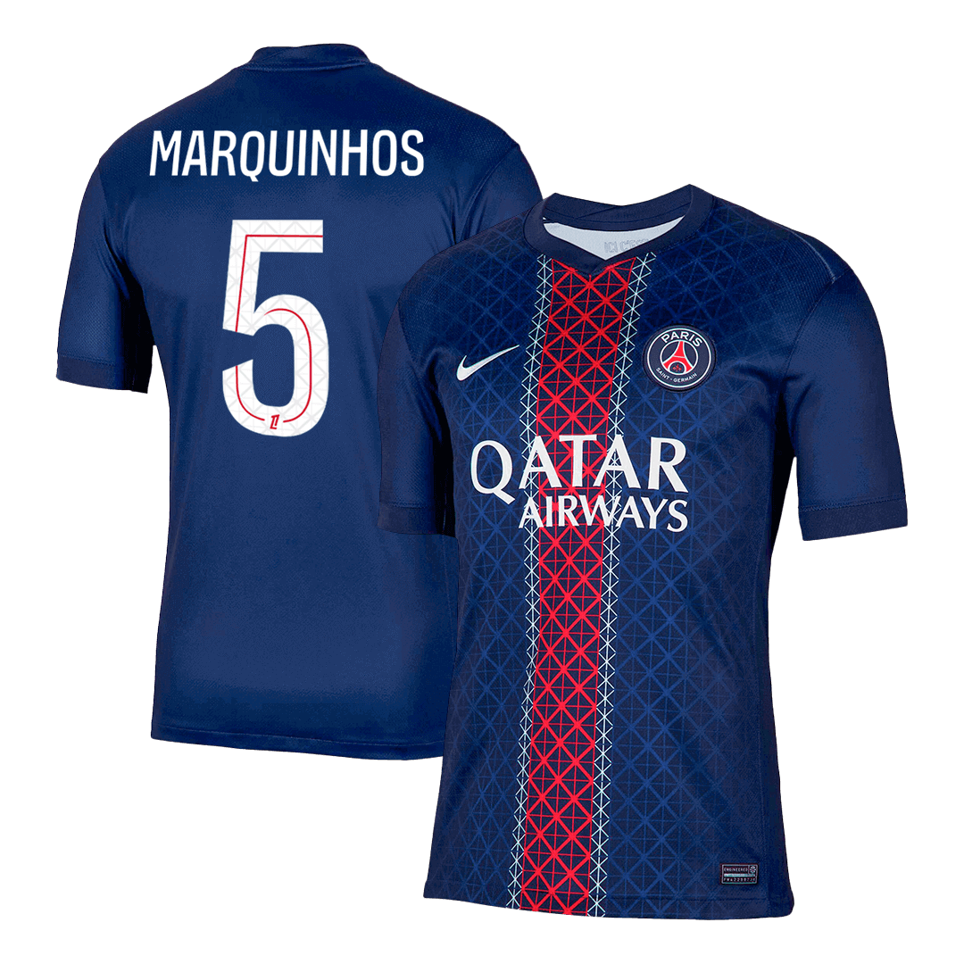 ΜΑΡΚΙΝΙΟΣ #5 Φανέλα Ποδοσφαίρου PSG Εντός Έδρας 2025/26