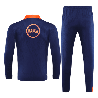 Barcelona 1/4 Zip Tracksuit 2025/26 Kids Black&Orange